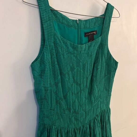 Duro Olowu Green Lined Dress Sz 6 - Picture 10 of 13